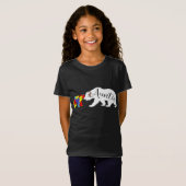 Auntieクマ自閉症の認知月叔母の女性Niec Tシャツ (正面フル)