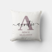 Auntieモノグラムエレガントスクリプトマーブ クッション (正面)