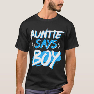Auntie氏によると、Boy Genderが赤ちゃんのシャワーパーティーMaを明らかにする Tシャツ