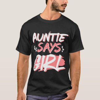 Auntie氏によると、Girl Genderが赤ちゃんのシャワーパーティーMを明かす Tシャツ