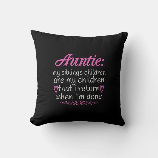 Auntie私の兄弟姉妹子供は私の子供である–01.Png クッション (正面)