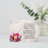 Auntie詩 – バラデザイン ポストカード (スタンド正面)