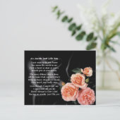 Auntie詩 – 黒い絹のバラ ポストカード (スタンド正面)