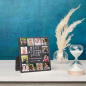 Auntie 最高の Ever 12写真コラージュの黒板 フォトプラーク (インサイチュ)