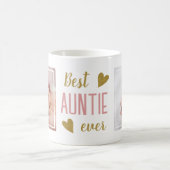 Auntie 最高の Ever 2フォトピンクと金ゴールド記念にAuntie Ever 2 コーヒーマグカップ (中央)