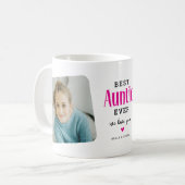 AUNTIE 最高の Ever 2写真かわいいプレゼント コーヒーマグカップ (正面左)