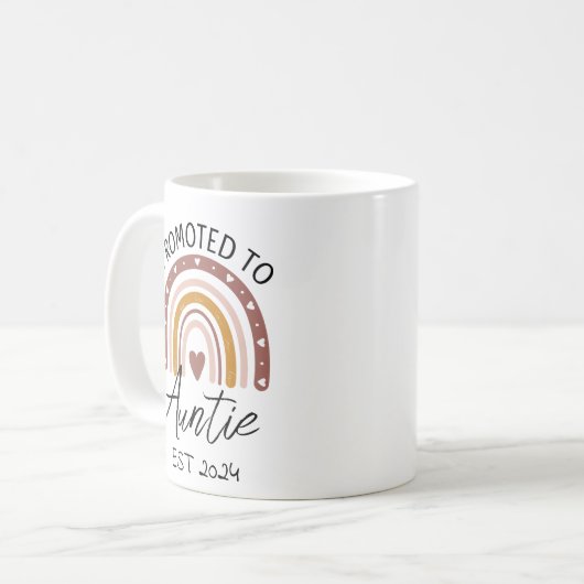 Auntie 2024に昇格，妊娠の発表 コーヒーマグカップ (正面左)
