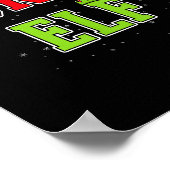 Auntie Elf Christmas Family Matching Group Xmas Si ポスター (角)