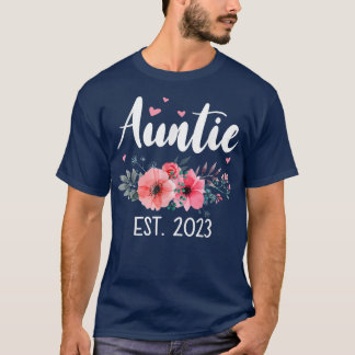 Auntie Est 2023フローラがAuntie 2023 Aunに昇格 Tシャツ