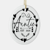 Auntie Est 2024妊娠発表おばさんおもしろい セラミックオーナメント (右)