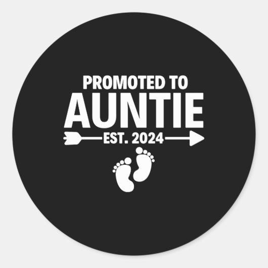 Auntie Est 2024母の日に昇格 ラウンドシール (正面)