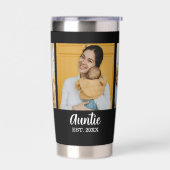 Auntie Established Script Black 3 Photo 保温保冷タンブラー (左面)