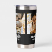 Auntie Established Script Black 3 Photo 保温保冷タンブラー (右面)