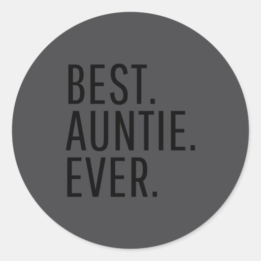 Auntie Ever Funny Auntie ラウンドシール (正面)