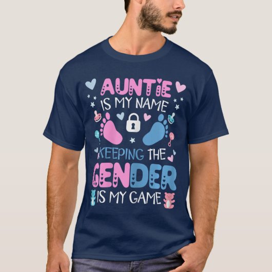Auntie Gender Keeper Women Keeper ofhe Gender Reve Tシャツ (正面)