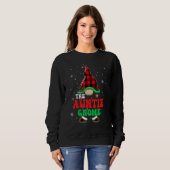 Auntie Gnome Buffalo Plaid Matching Family Christm スウェットシャツ (正面フル)