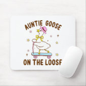 Auntie Goose On The Loose Funny Birthday Matching マウスパッド (マウス)