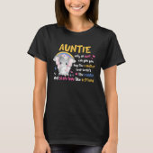 Auntie  Hug Like A Mother Keeps Secrets Like A Sis Tシャツ (正面)