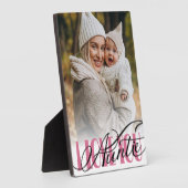 Auntie I Love Youフォトタイポグラフィ フォトプラーク (側面)