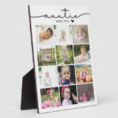 Auntie I Love You Photo Collage フォトプラーク (側面)