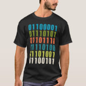 Auntie In Binary Code  Aunt Coder Programmers Tech Tシャツ (正面)