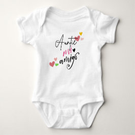 Auntie mi amigo baby clothes gift  ベビーボディスーツ