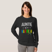Auntie Of A Warrior Autism Awareness Support Tシャツ (正面フル)