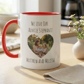 Auntie Photo Heart  マグカップ