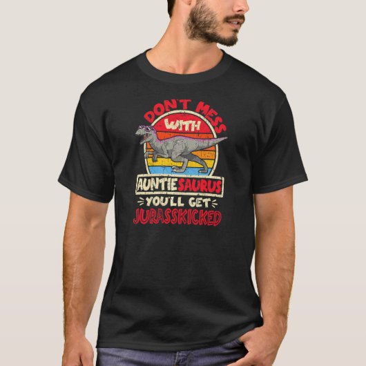 Auntie Saurus I Jurassskit I Velを台無しにしない Tシャツ (正面)