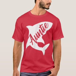 Auntie SharkMatching Family s Shark Tシャツ