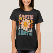 Auntie Smiling Flower Cute Aunt Niece Nephew Idea Tシャツ (正面)