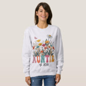 Auntie Sweatshirt, Custom, Promoted to Aunt  スウェットシャツ (正面フル)