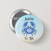 Auntie to be |かわいい魚を海の下 缶バッジ (正面&裏面)