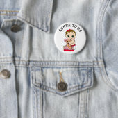 Auntie To Be Girl's Baby Showerボタン 缶バッジ (インサイチュ)