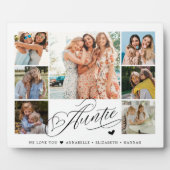 Auntie We Love Youフォトコラージュタイポグラフィ フォトプラーク (正面)