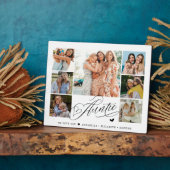 Auntie We Love Youフォトコラージュタイポグラフィ フォトプラーク (側面)