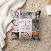 Auntie We Love You Photo Collage クッション (ブランケット)