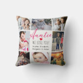 Auntie We Love You Photo Collage クッション (裏面)