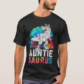 Auntiesaurus Rex Dinosaur Aunt Saurus Family Match Tシャツ (正面)