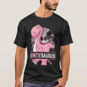 Auntiesaurus Rex Dinosaur Auntie Saurus Family Mat Tシャツ (正面)