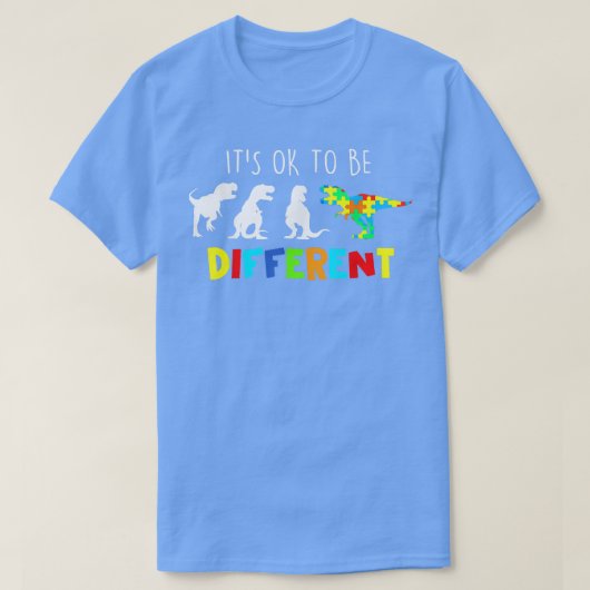 Auntiesaurus T Re DinosaurIt's Ok To Be Different  Tシャツ (デザイン正面)