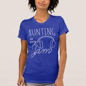 Auntingは私の込み合いのおもしろいです Tシャツ (正面)