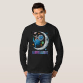 Auntisaurus宇宙飛行士が恐竜に乗ってレックス母親D Tシャツ (正面フル)