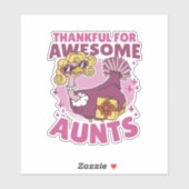 AUNTS BLONDE TURKEY THANKSGIV素晴らしに感謝 シール (シート)