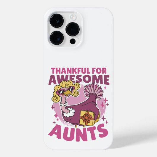 AUNTS BLONDE TURKEY THANKSGIV素晴らしに感謝 iPhoneケース (裏面)