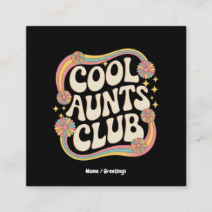 Aunts Clubのオーバーサイクールズなグラフィックおもしろいに参加する スクエア名刺