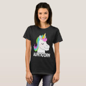 Aunts, funny unicorn, aunt family, aunt tシャツ (正面フル)