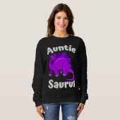 Auntsaurus Aunt Dinosaur  Dino スウェットシャツ (正面フル)