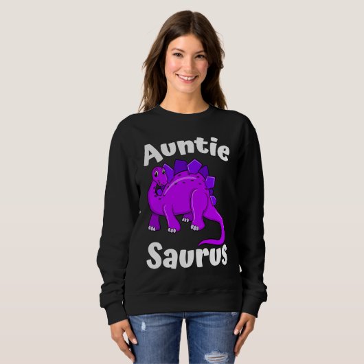 Auntsaurus Aunt Dinosaur  Dino スウェットシャツ (正面フル)