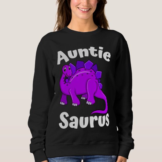 Auntsaurus Aunt Dinosaur  Dino スウェットシャツ (正面)